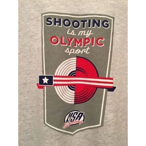 SHOOTING IS MY OLYMPIC SPORT USA SHOOTING SIZE XL T-SHIRT - Picture 2 of 2